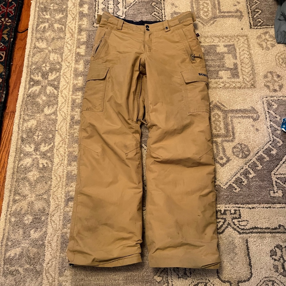 burton dryride khaki snowpants boys